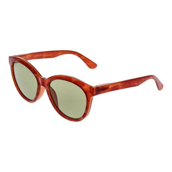 Serengeti Orange Plastic  Sunglasses